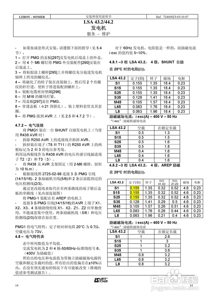 LSA 43.2/44.2发电机安装和使用说明书:[2]