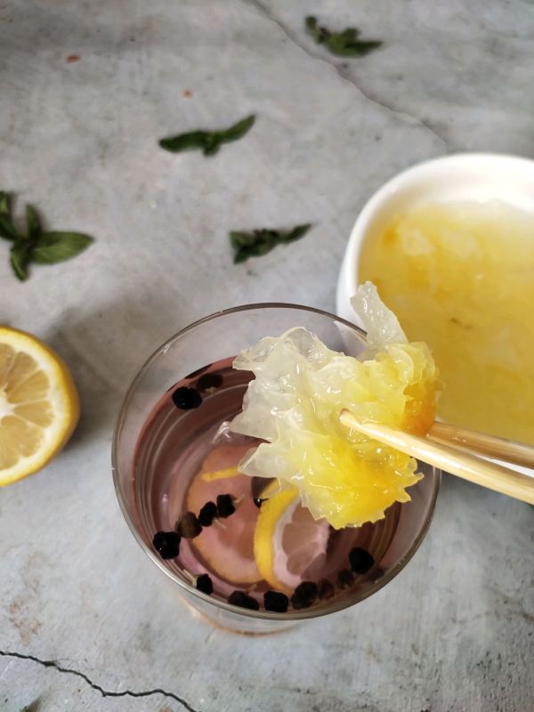 解暑滋补黑枸杞雪耳饮