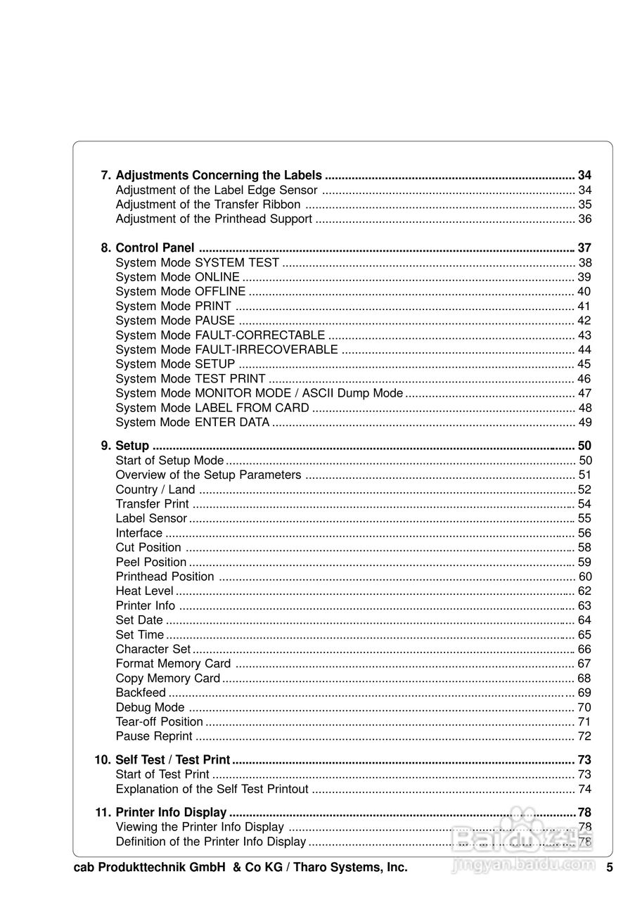 cab A8200打印机使用说明书:[1]