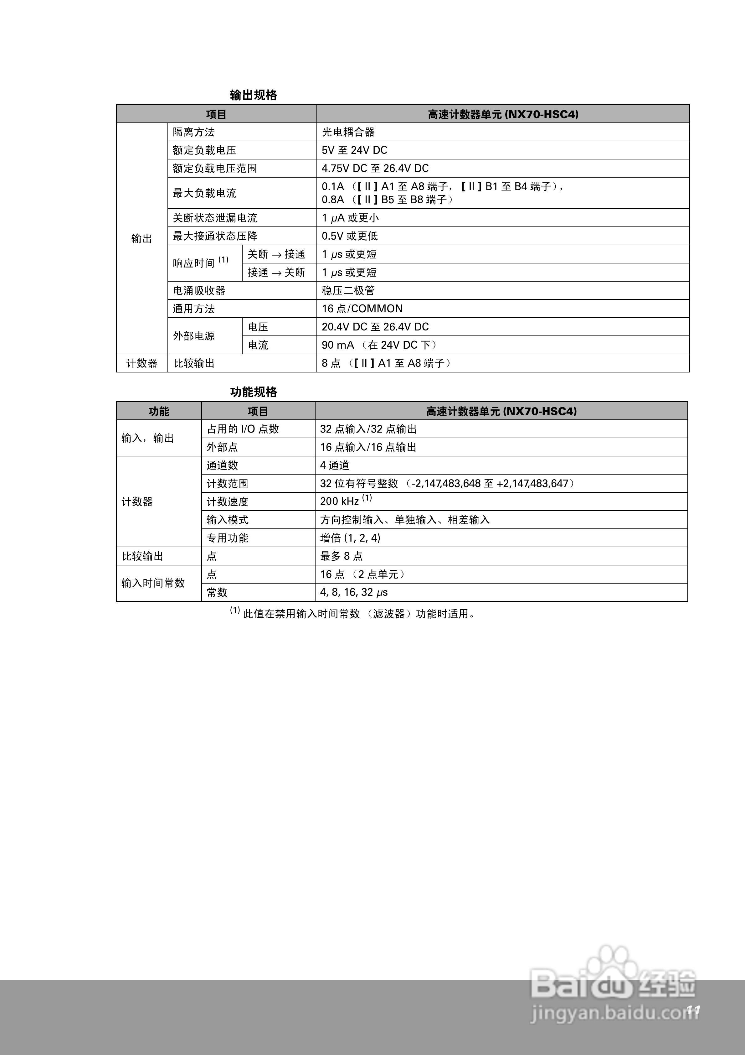 OEMax NX70高速计数器单元（4通道）用户手册:[2]