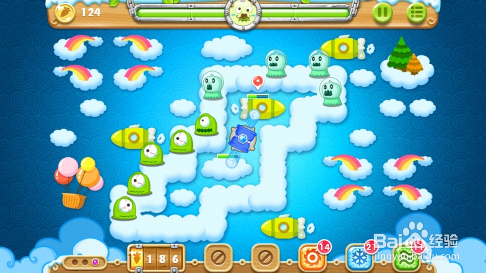 保卫萝卜2-59关金萝卜+钻石任务