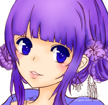 SAI绘画古装全过程 超详细