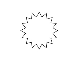 Word怎么插入十六角星图形