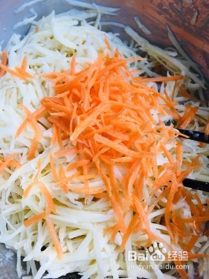 超绝美味土豆丝煎饼