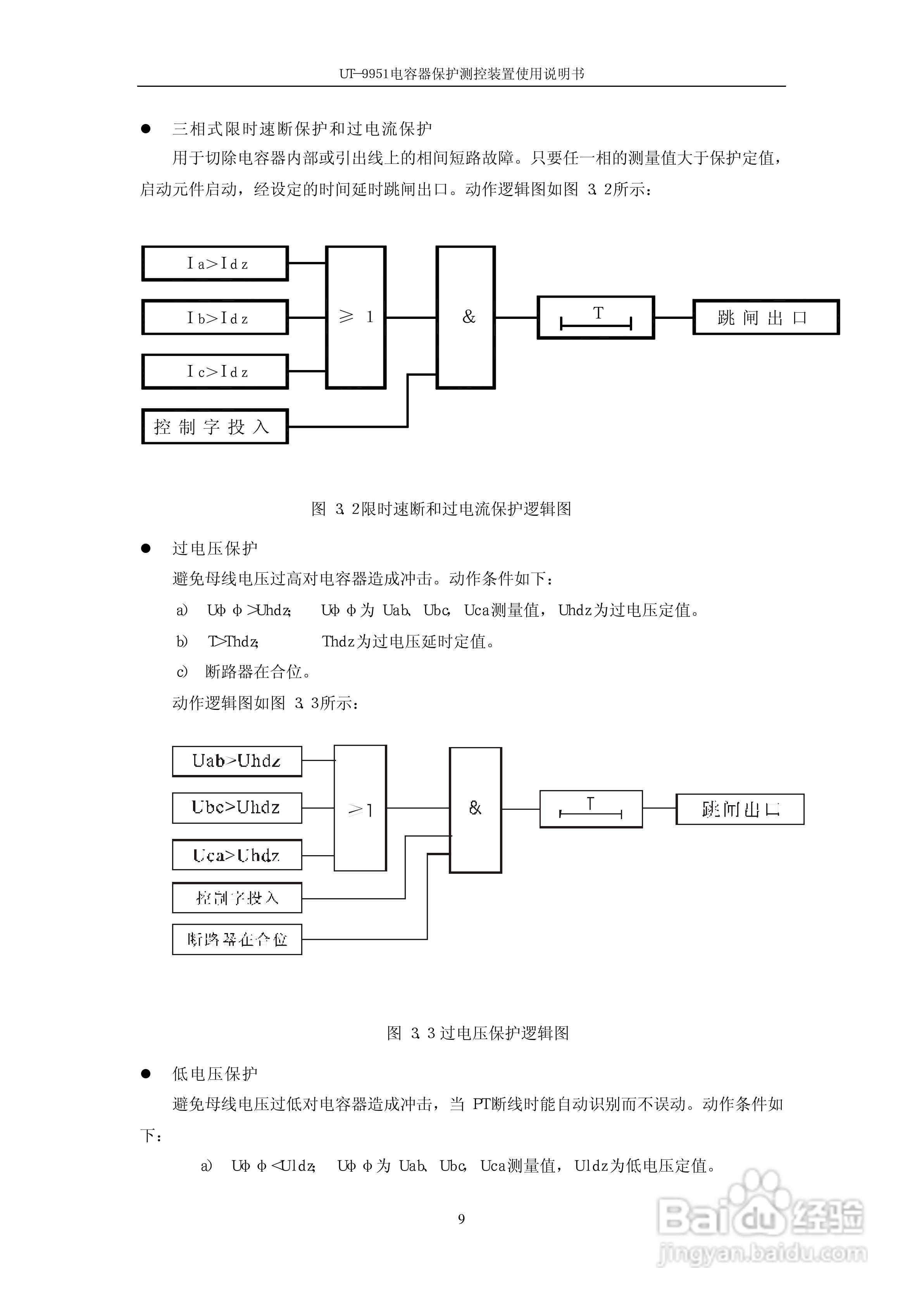 UT-9951电容器保护测控装置使用说明书:[2]