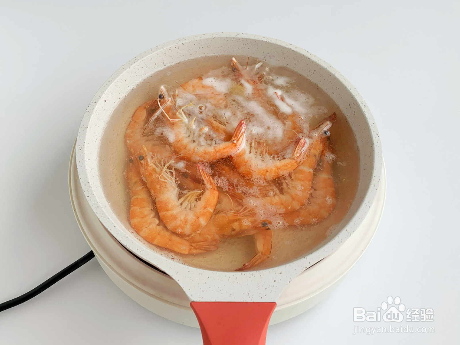 水煮鲜虾超级碗的做法