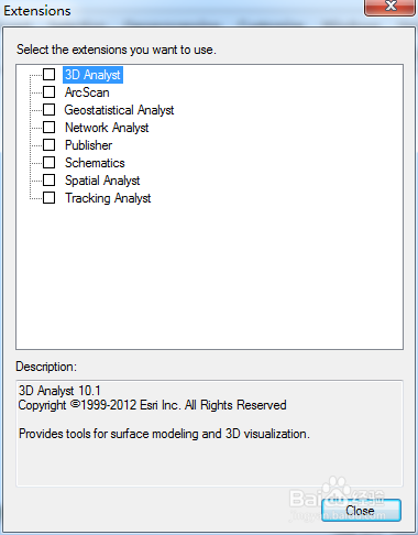 ArcMap怎么添加拓展控件