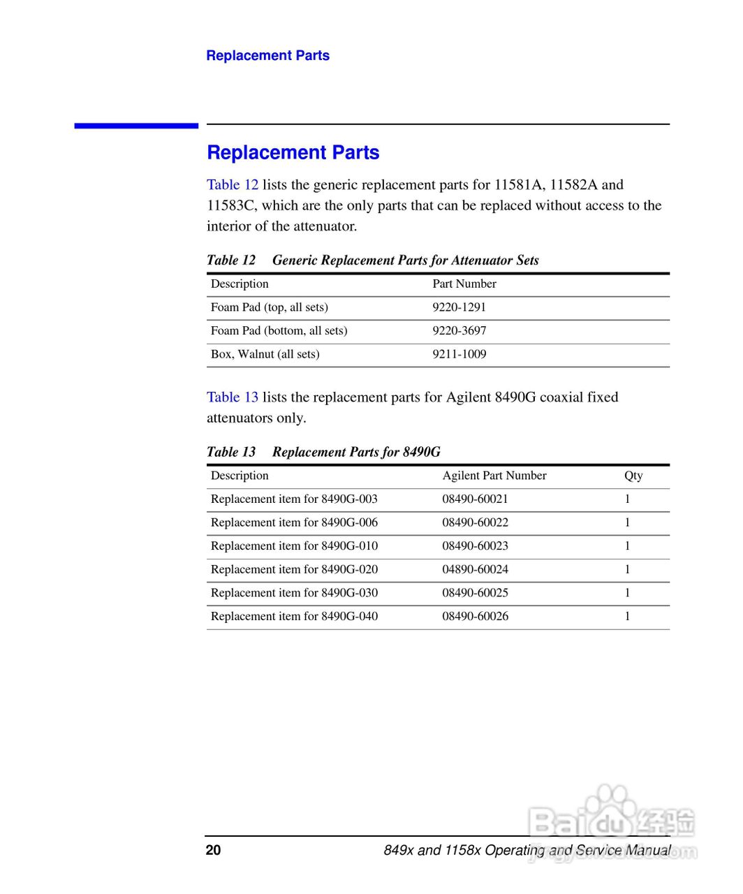 8491A同轴固定衰减器使用手册:[3]