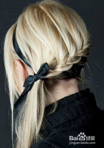 巧用蝴蝶结打造时尚亮眼发型