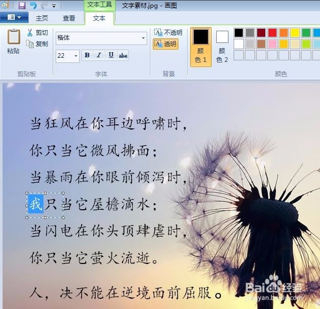 画图工具怎么改字