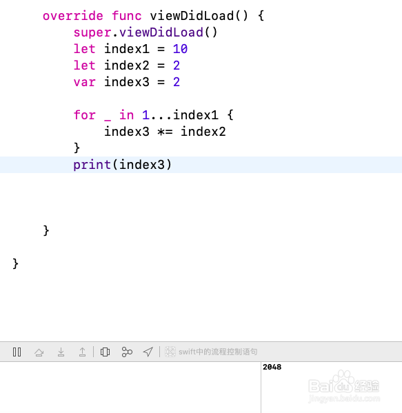 swift中的流程控制语句
