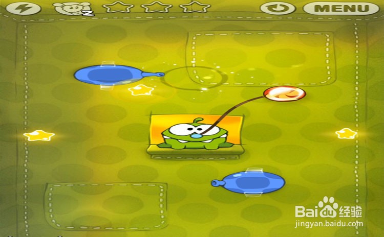 手机游戏割绳子level2-25、level3-1三星攻略