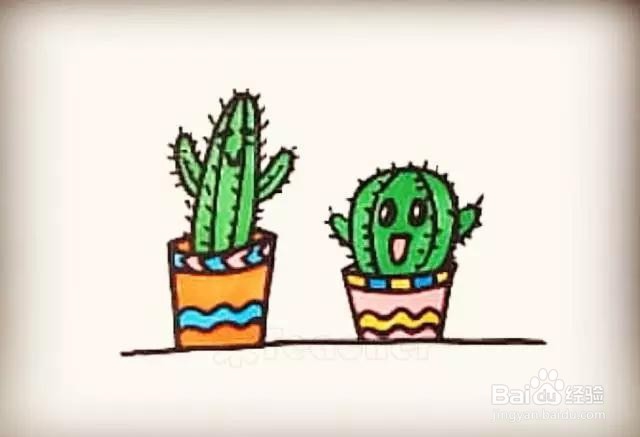 仙人掌简笔画怎么画呢？