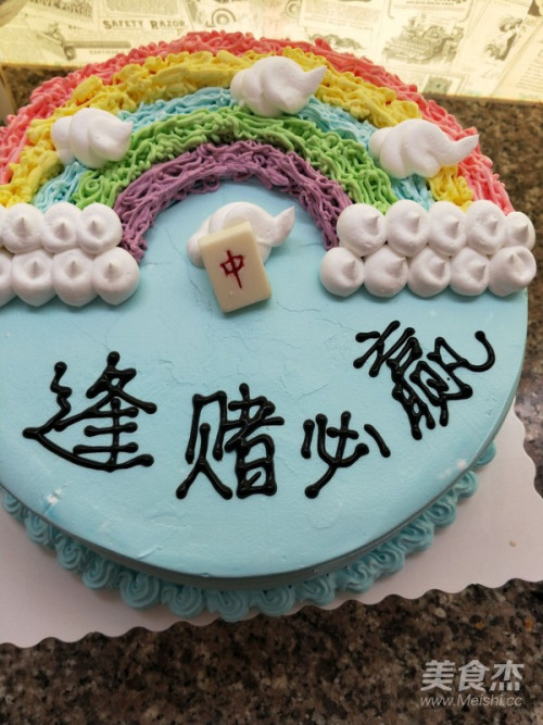 麻将蛋糕的做法