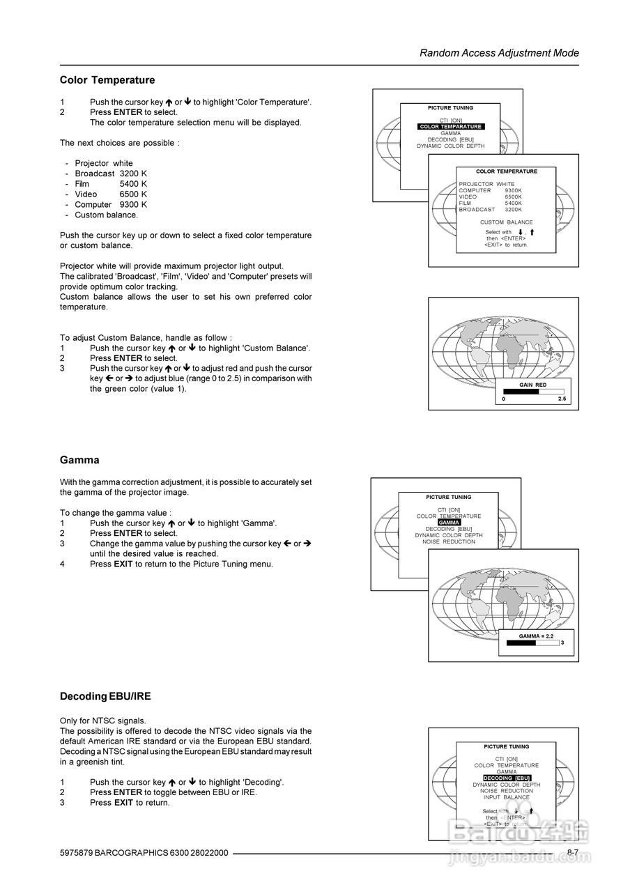 Barco巴可 GRAPHICS 6300投影机说明书:[4]