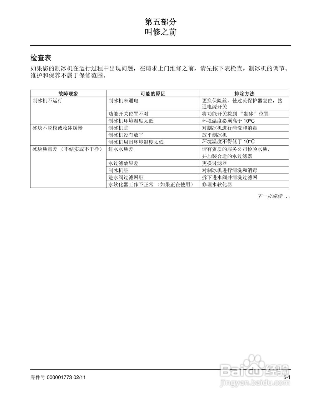 Manitowoc万利多QM30制冰机说明书:[2]