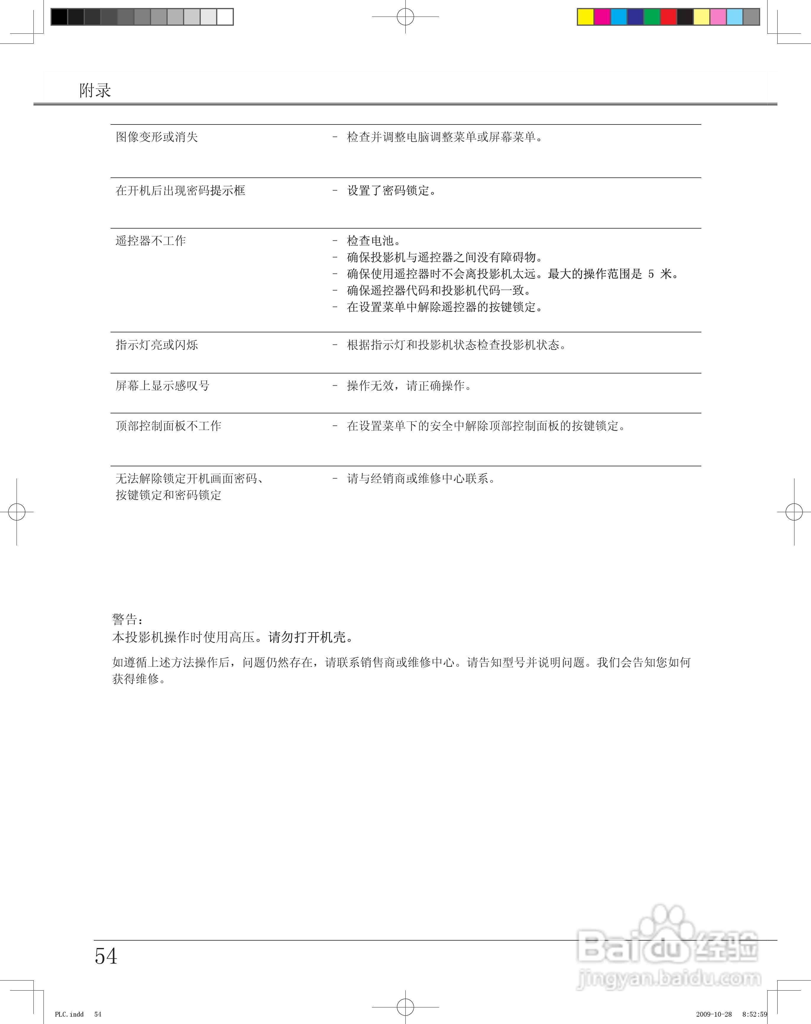 雅图ACTO LX643投影机使用说明书:[6]