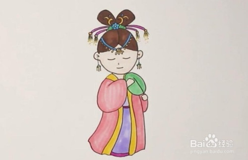 简笔画系列-怎么画古代公主