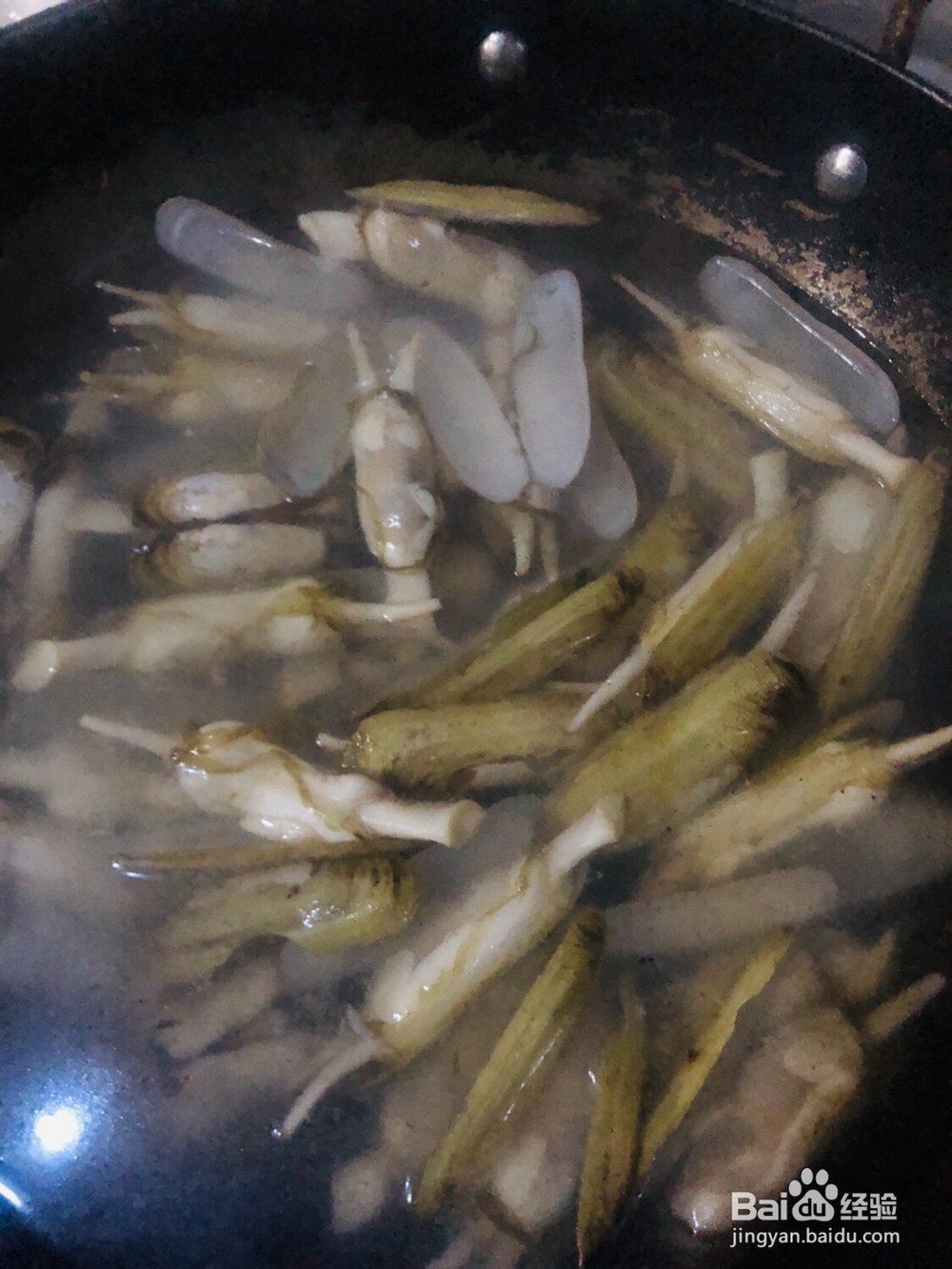 便宜好吃的葱姜炒蛏子