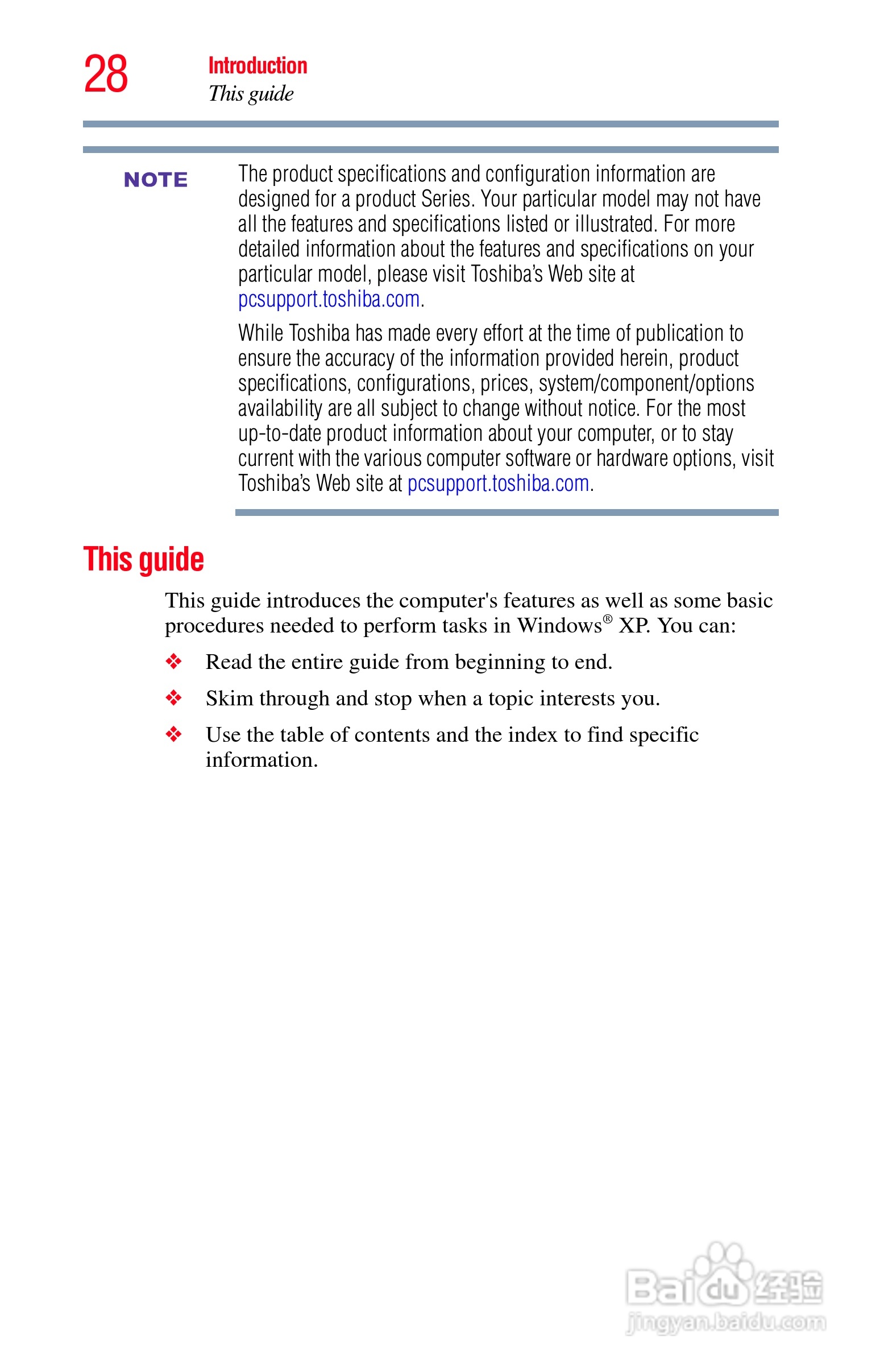 东芝NB300笔记本电脑使用说明书:[3]