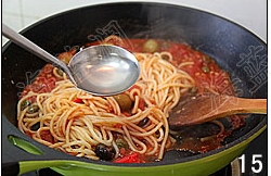 蒜香番茄鳀鱼面