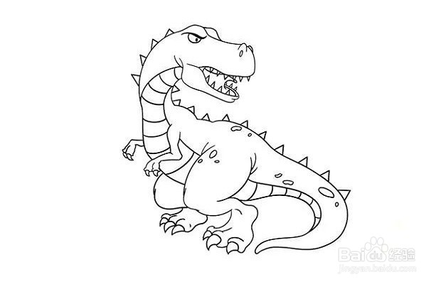 如何画一只“霸王龙”