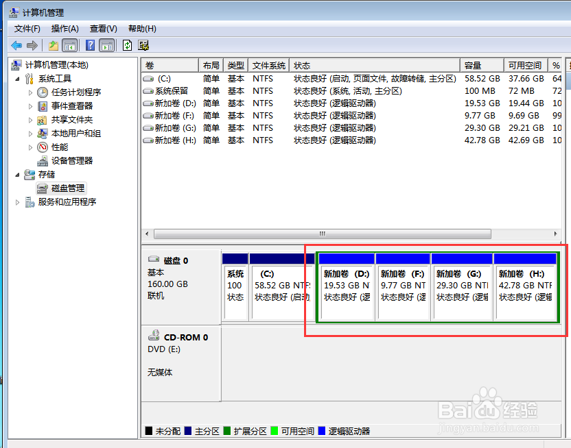Windows 7 如何重新分配硬盘空间