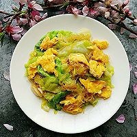 包菜粉丝炒鸡蛋