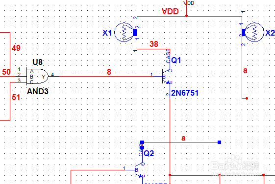 Mutisim如何放置网络标号