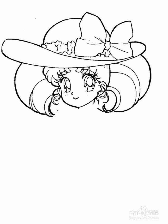 时尚女郎的简笔画