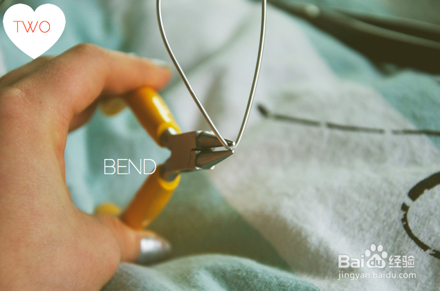 铁丝心形戒指制作教程