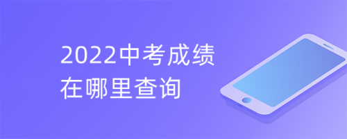 2022年中考成绩在哪里查询