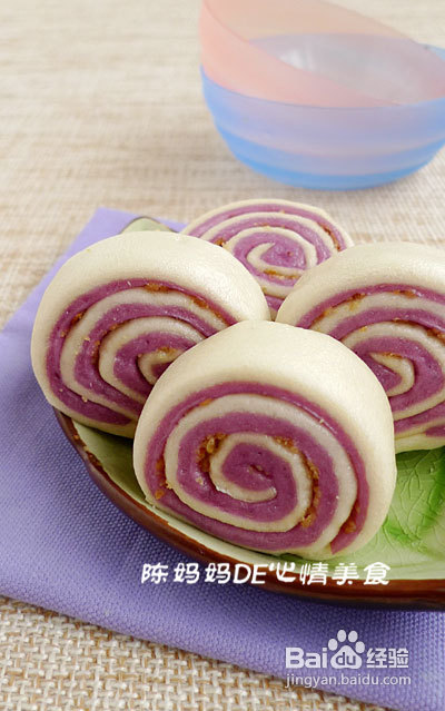 婴儿辅食松仁紫薯卷的做法