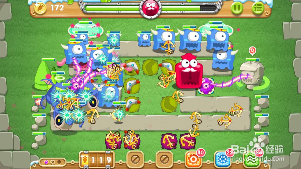 保卫萝卜2 地下庄园 D5关 金萝卜＋任务1