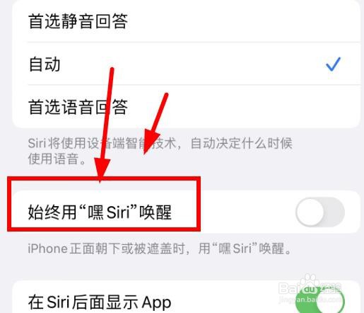 iPhone14如何设置使用嘿Siri的唤醒功能