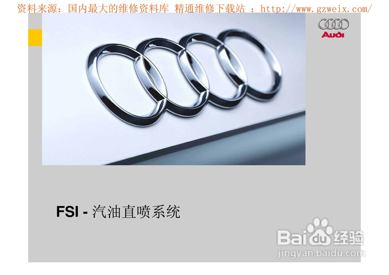 奥迪原厂FSI汽油直喷系统教程:[1]