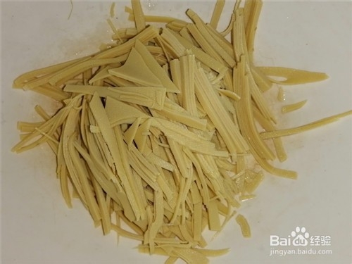 凉拌荠菜百页丝的做法