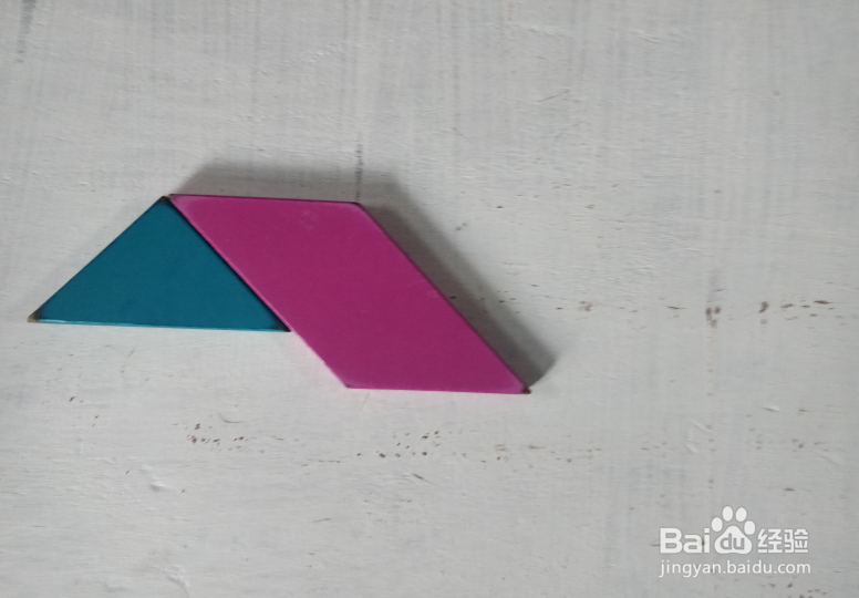 用七巧板怎样拼一个趴着的小孩儿?