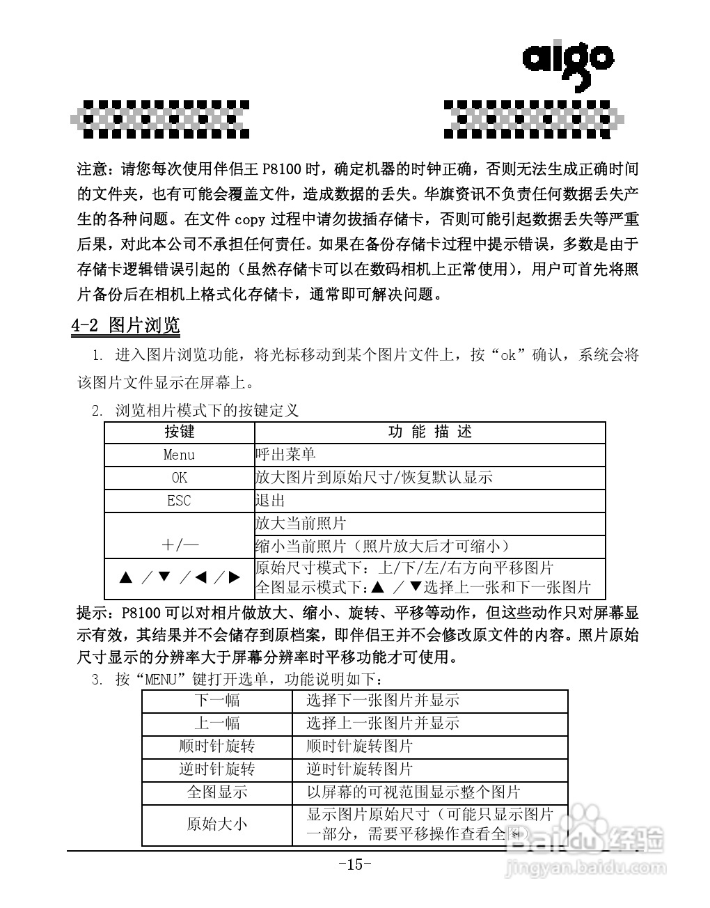 爱国者P8100数码相机伴侣王说明书:[2]