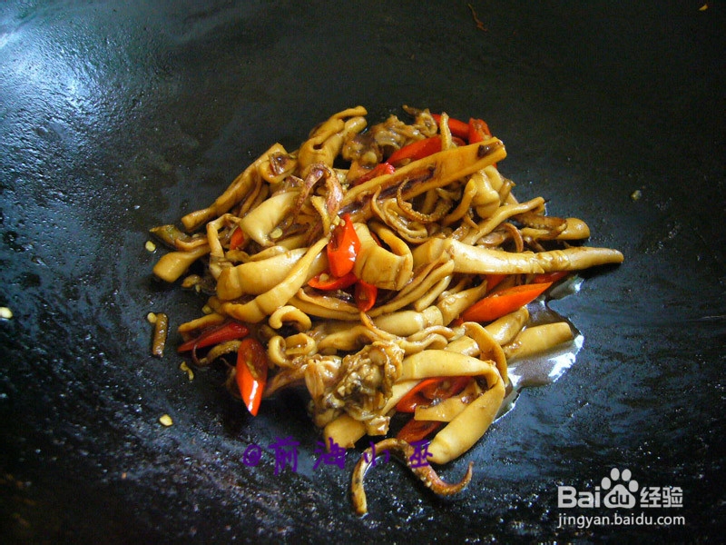 海边夏日家常小炒--鱿鱼炒豆角