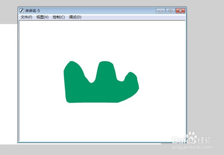 flash制作小山变形山字的动画