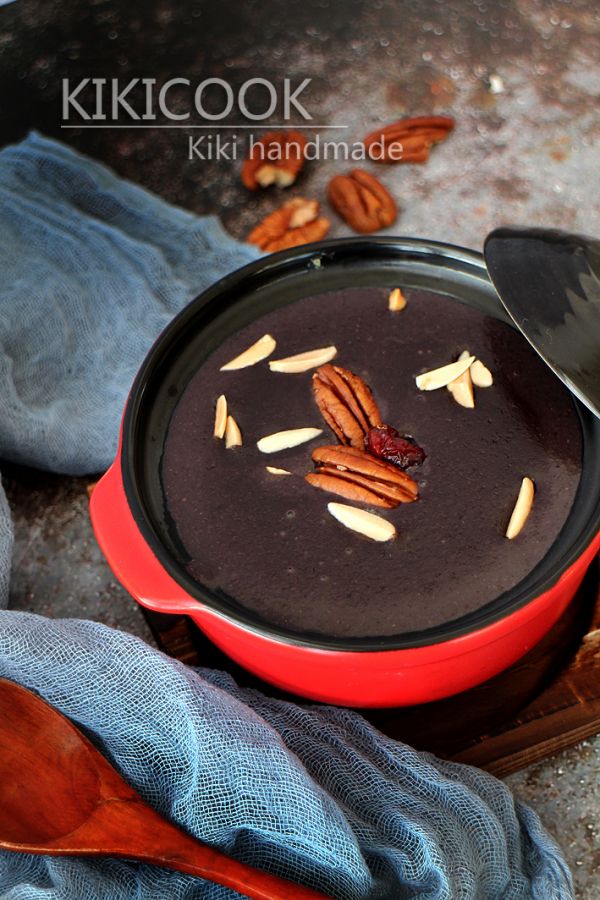 碧根果黑芝麻黑米糊