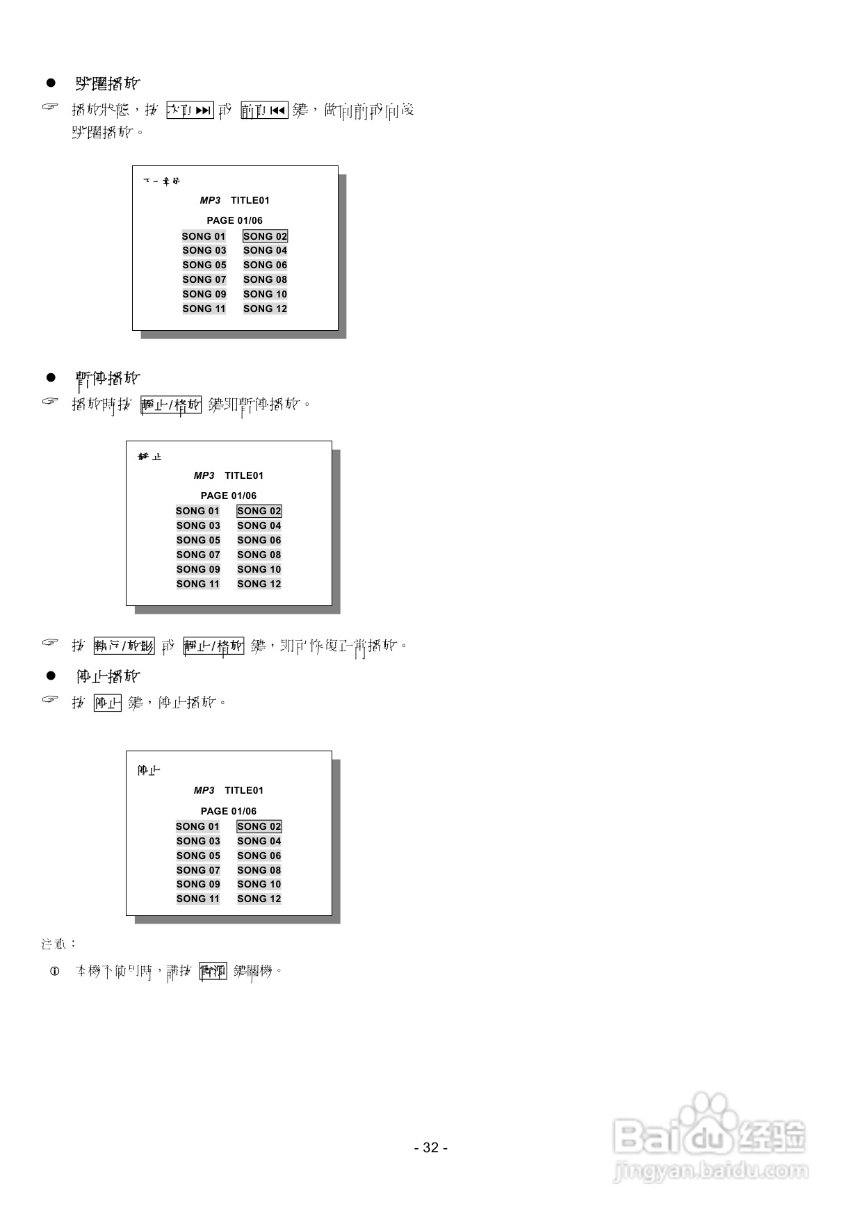 声宝DV-M28型DVD播放机说明书:[2]