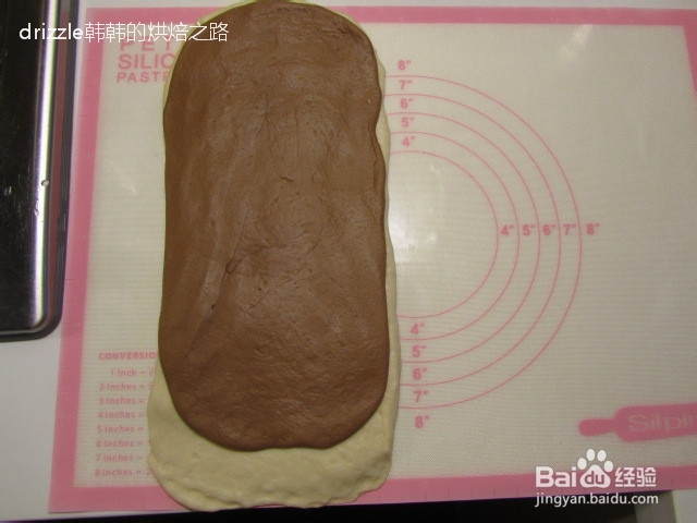 可可双色卷面包——使用天然酵母制作