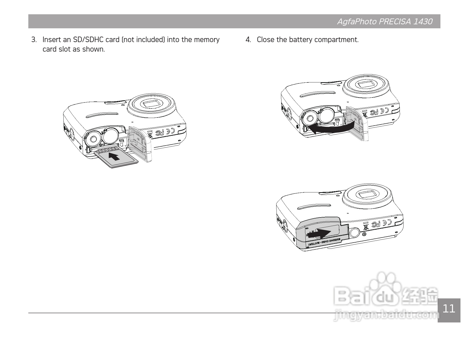 爱克发AgfaPhoto PRECISA 1430数码相机使用说明书:[2]