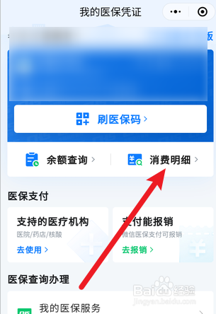 个人医保卡查询明细