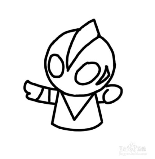 简笔画:q版咸蛋超人