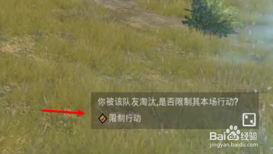 和平精英怎么限制队友行动