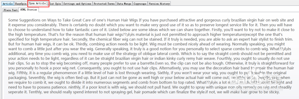 The Best Spinner的使用：如何伪原创文章