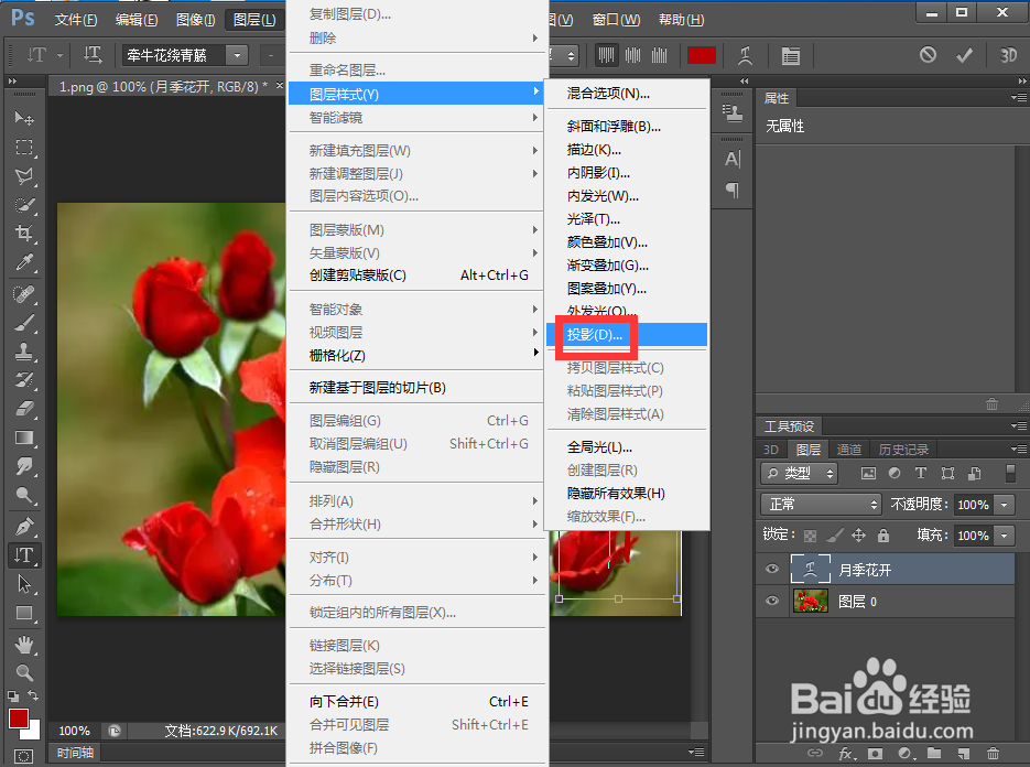 怎样给文字添加膨胀和投影效果